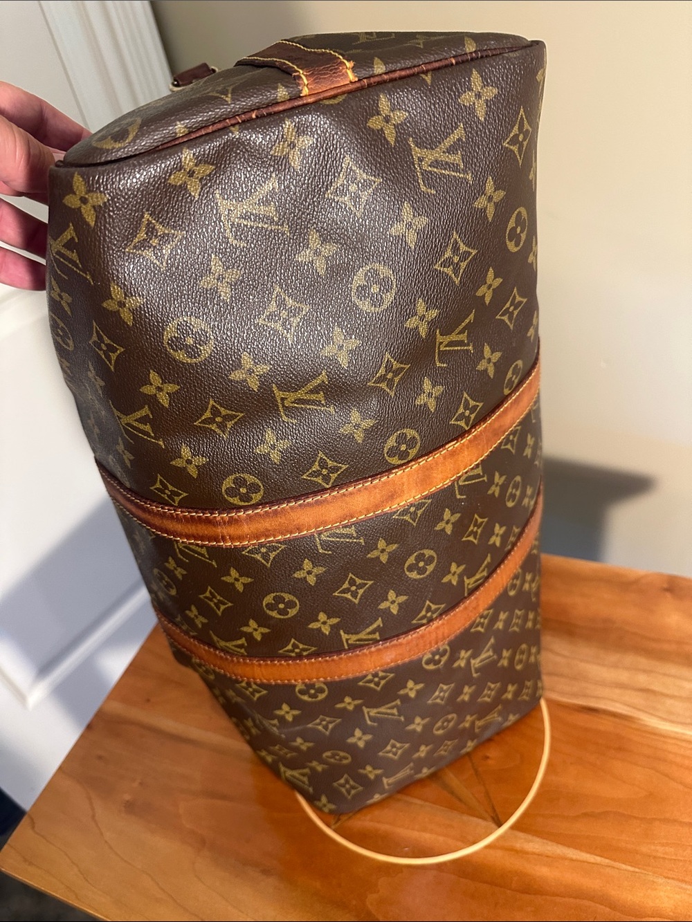 Vintage Louis Vuitton Weekend LV Monogram Keepall Bandouliere 45. - Picture 8 of 10